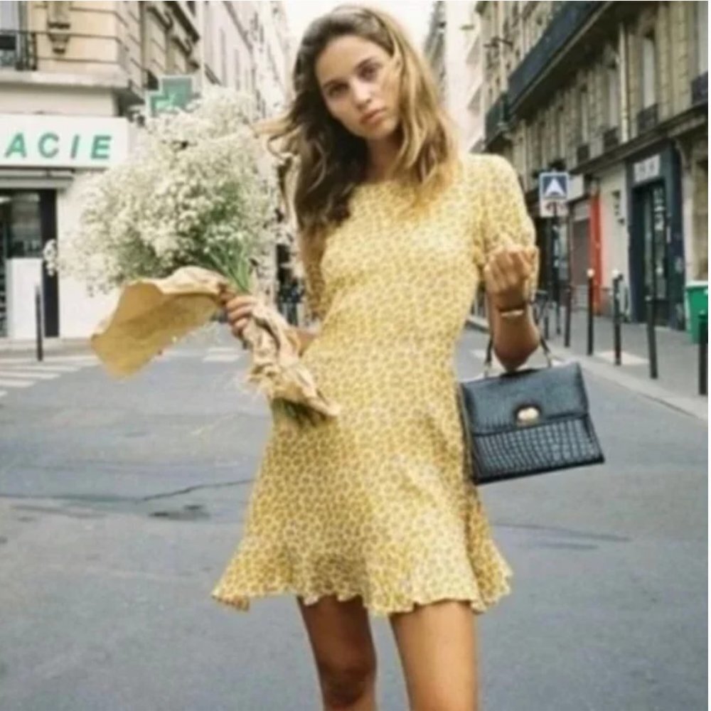 Faithfull The Brand Florence Mini Dress Constance NWT